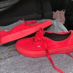 All red vans